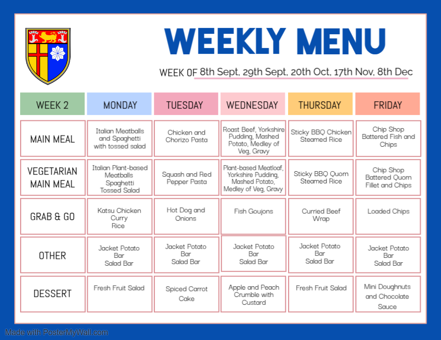 Menu - Wk2