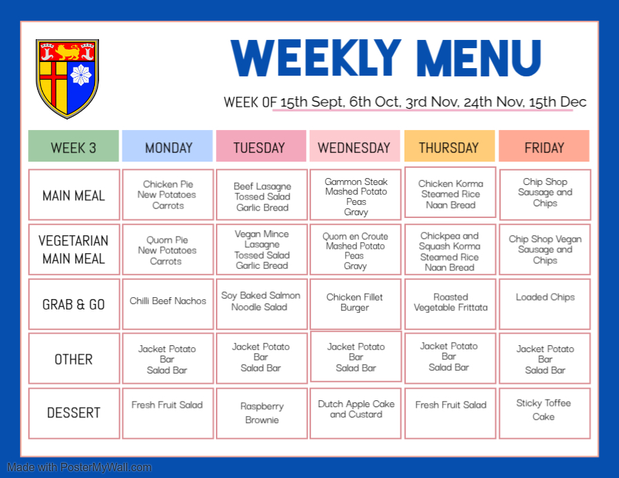 Menu - Wk3